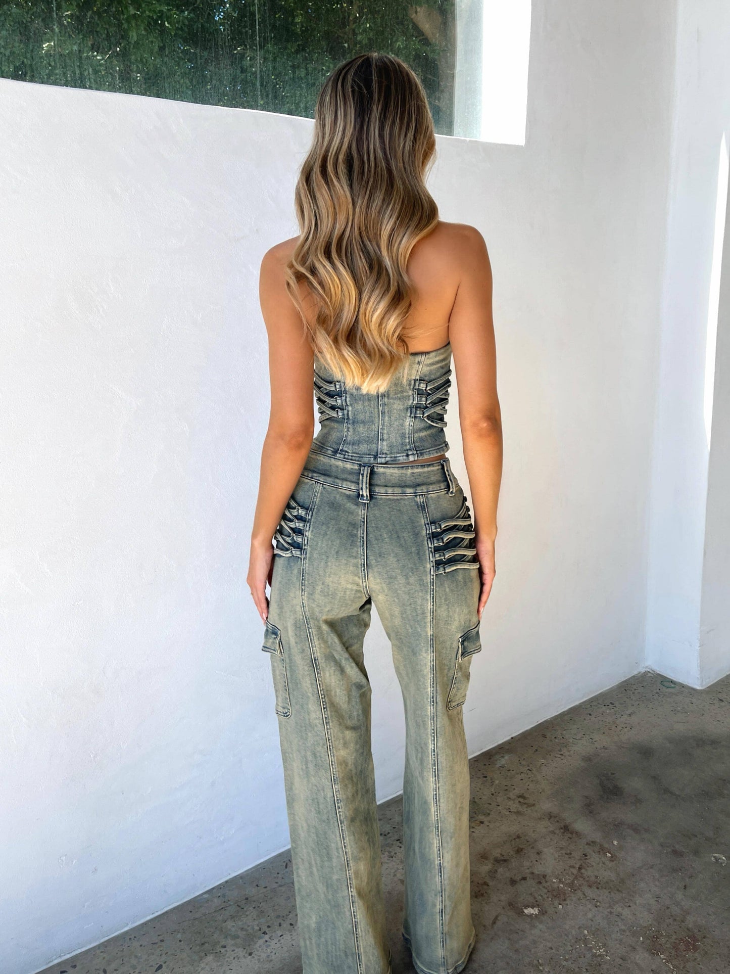 Joelle Cargo Pants Denim