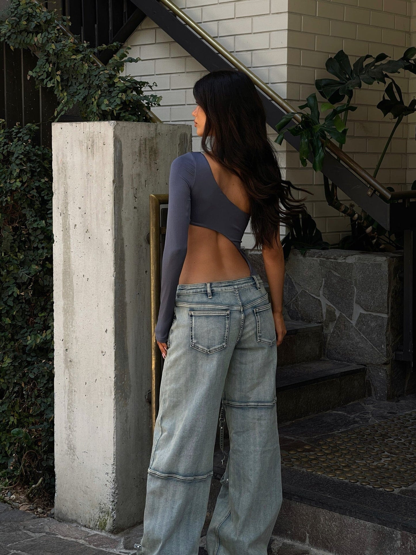 Jeanette Bodysuit Steel Grey