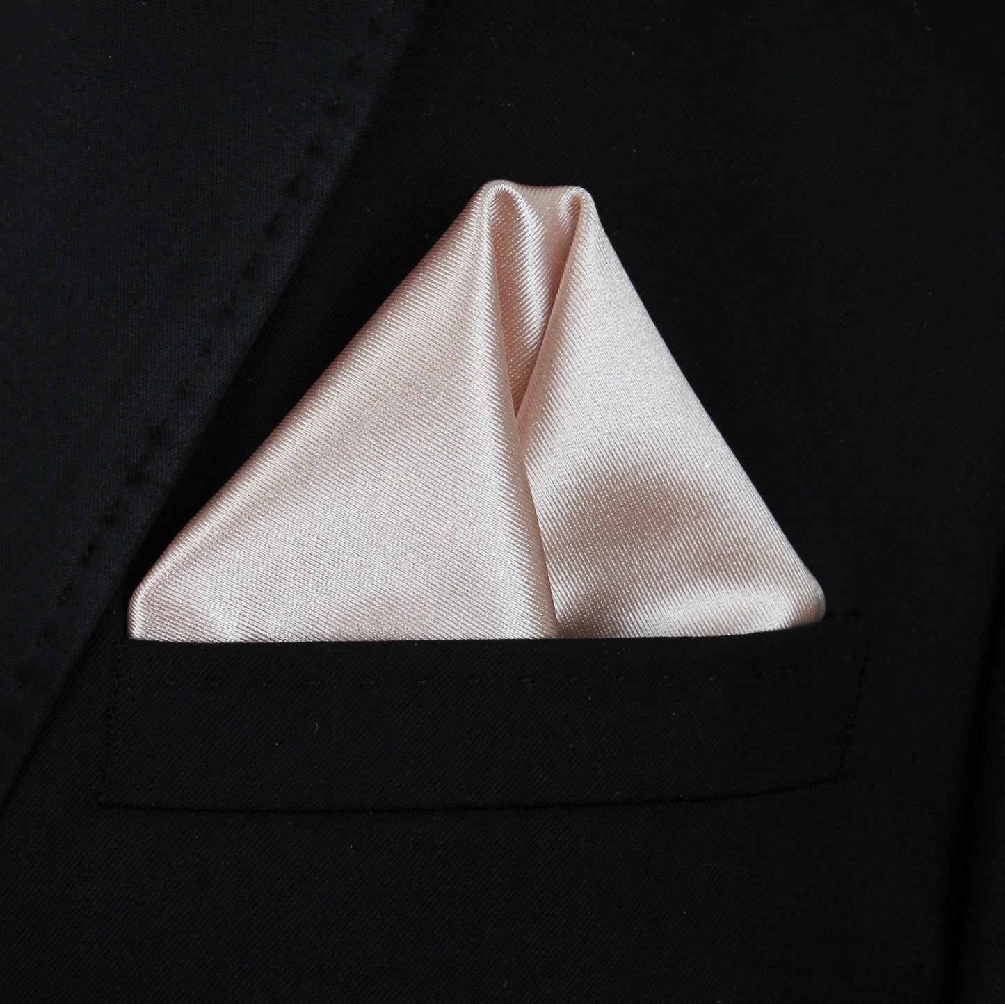 Pocket Square | Champagne Thick Satin #2
