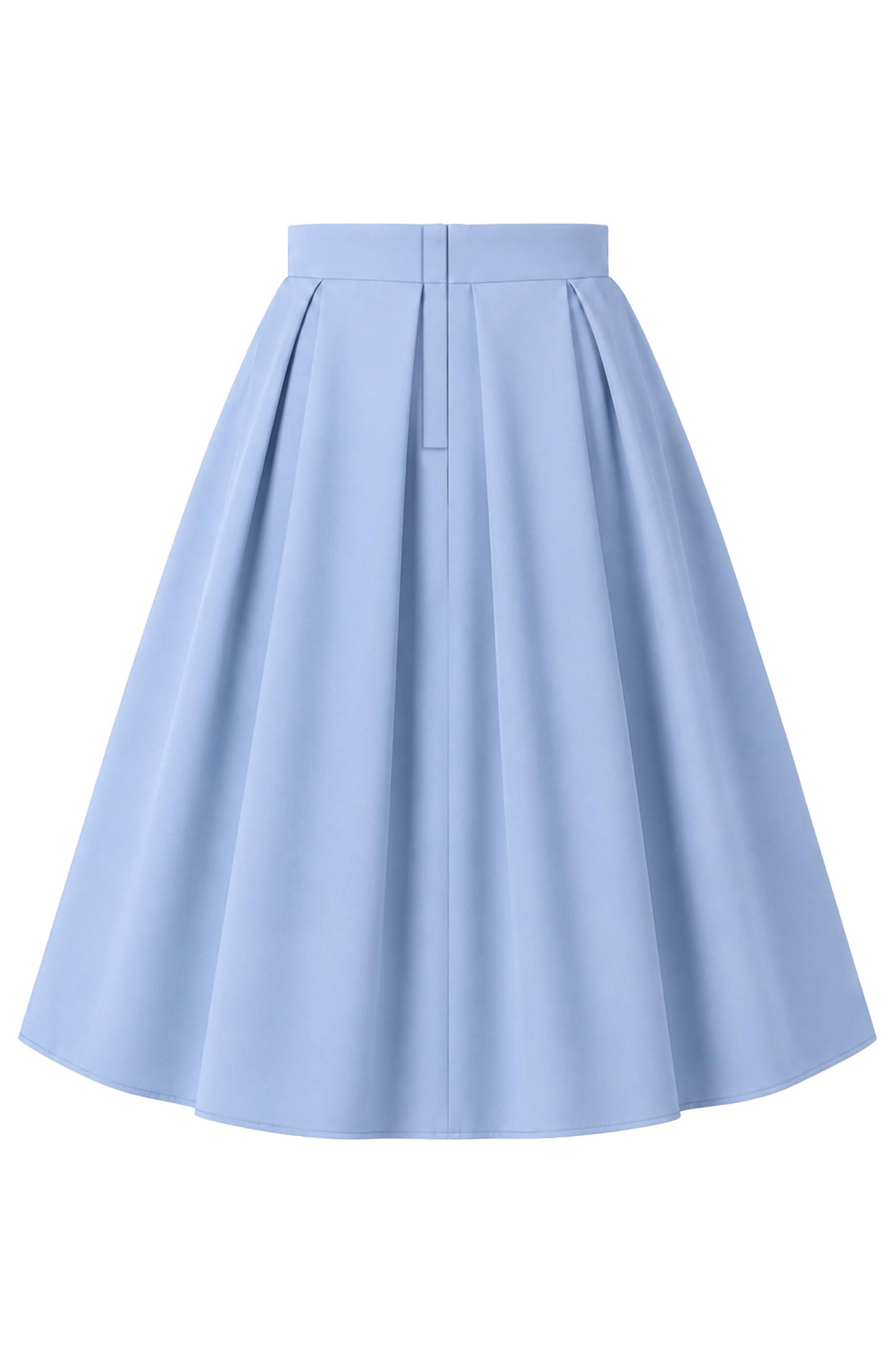 Aisley Powder Blue Pleated Skirt