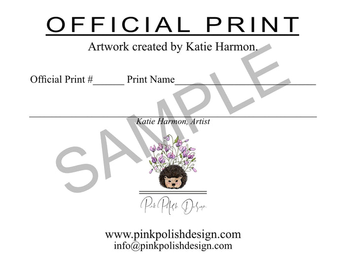PinkPolish Design Art Prints "Tiny Sailor" Watercolor Painting: Art Print