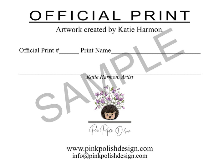 PinkPolish Design Art Prints "Sight" Watercolor Painting: Art Print