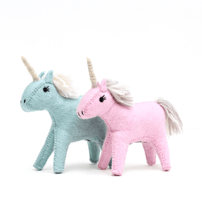 Tara Treasures Felt Pink Unicorn Toy