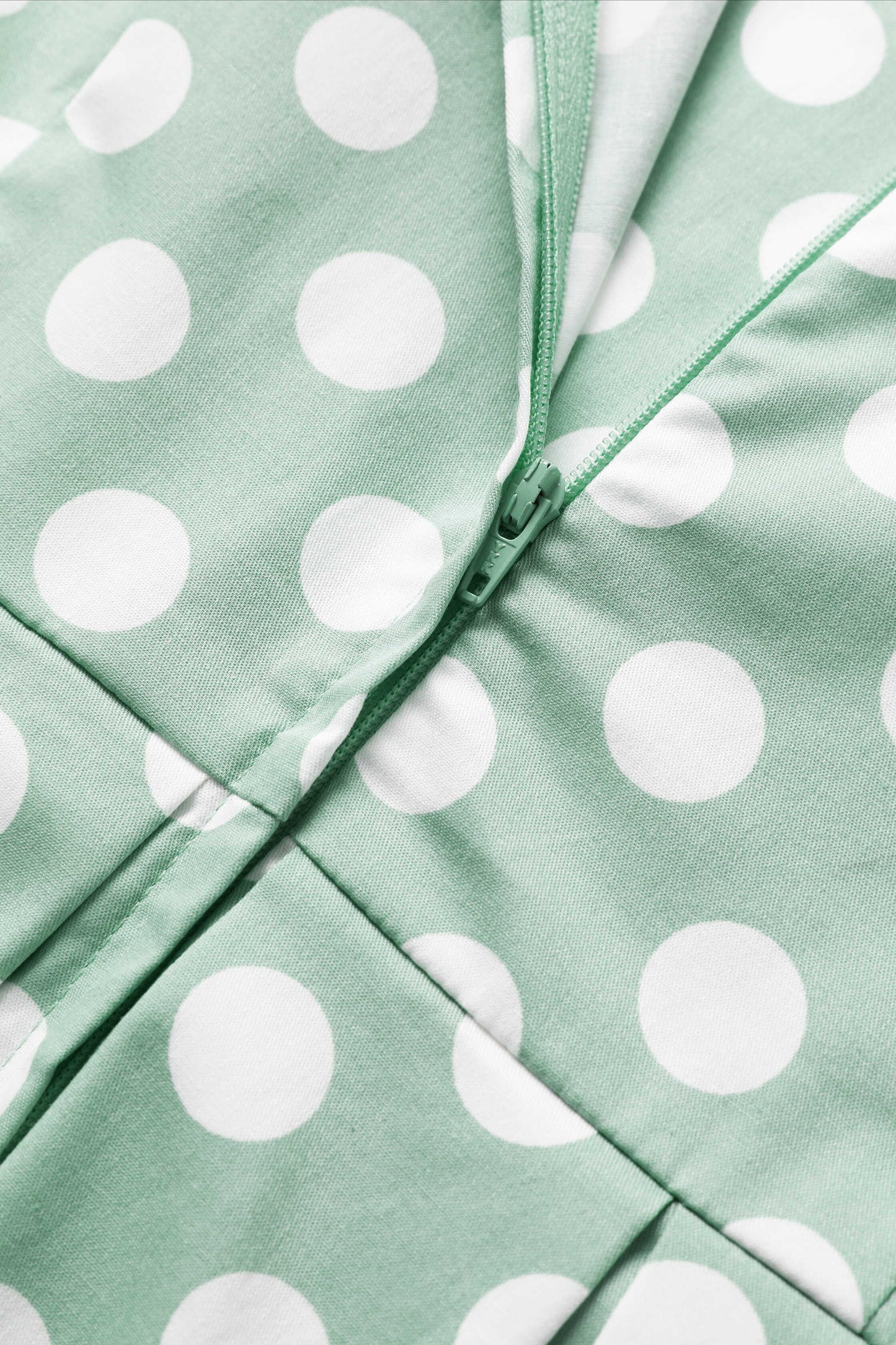 Ophelia Sage Polka Dot Midi Dress