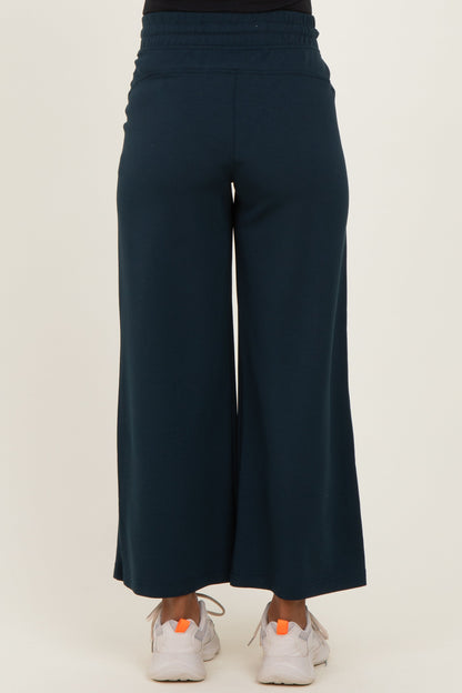 Navy Ankle Wide Leg Maternity Lounge Pants
