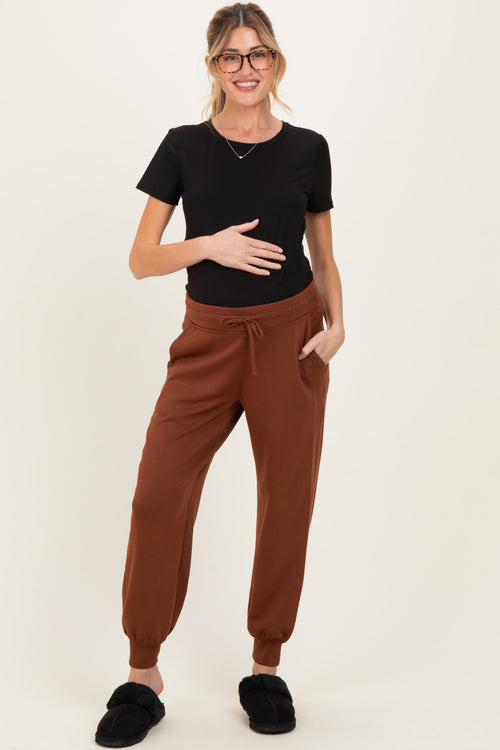 Chestnut Maternity Jogger Pants
