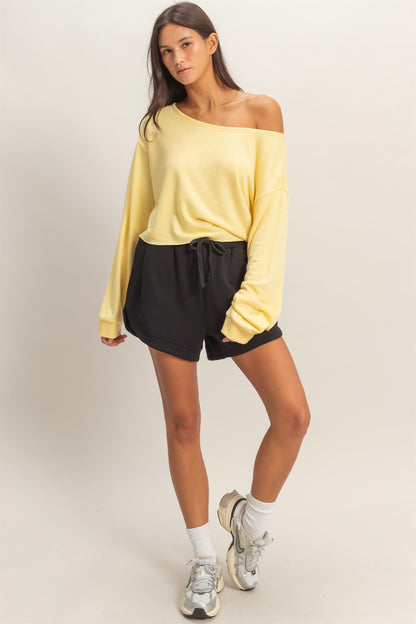 Black Drawstring Relaxed Fit Maternity Shorts