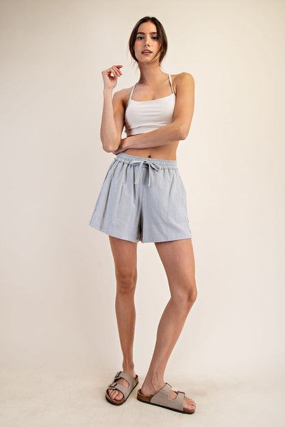 Light Grey Cotton Maternity Lounge Short