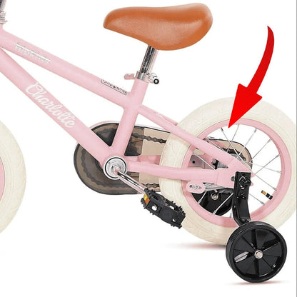 12 Inch Classic Pedal Bike Rear Wheel Blush Pink