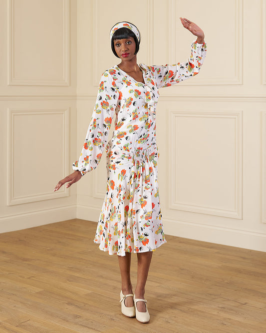 1920s Constance Dress - Golden Haze