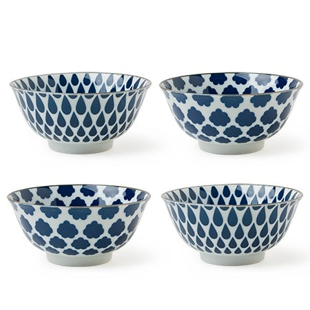 2x2 Blue & White 5.75" Bowl Set