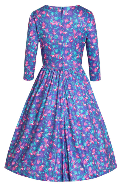 Billie Flamingo Long Sleeved Dress