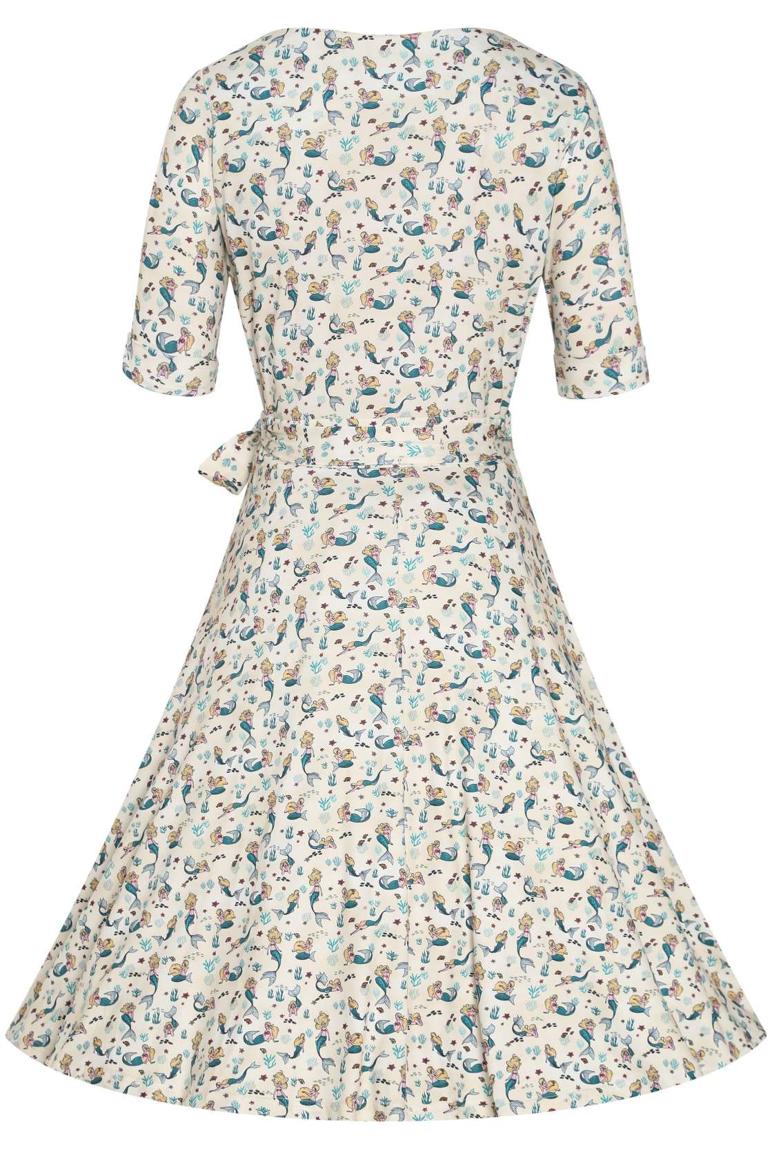 Matilda Mermaid Wrap Dress In Ivory