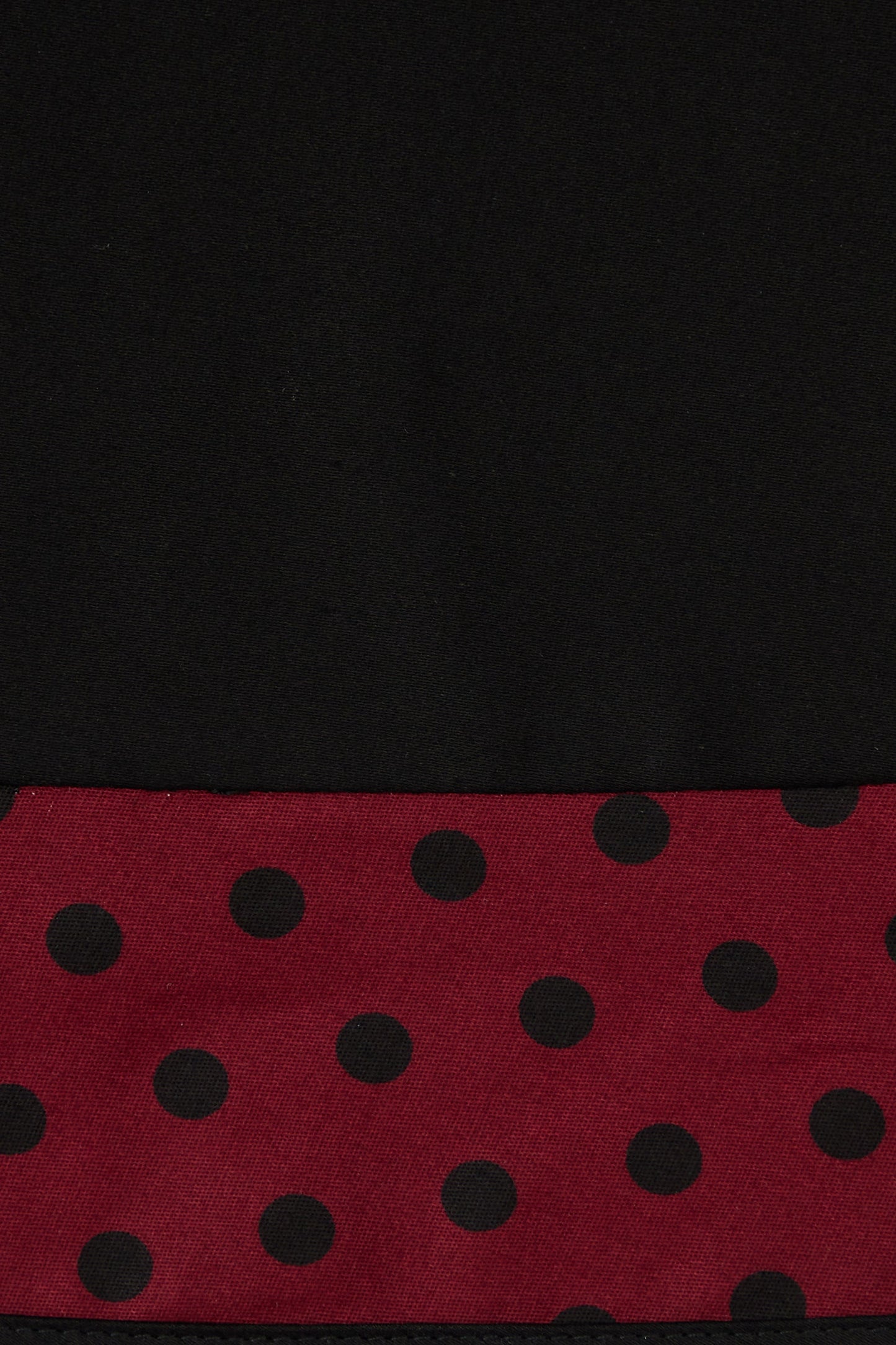Lily Burgundy & Black Polka Dot Off Shoulder Dress