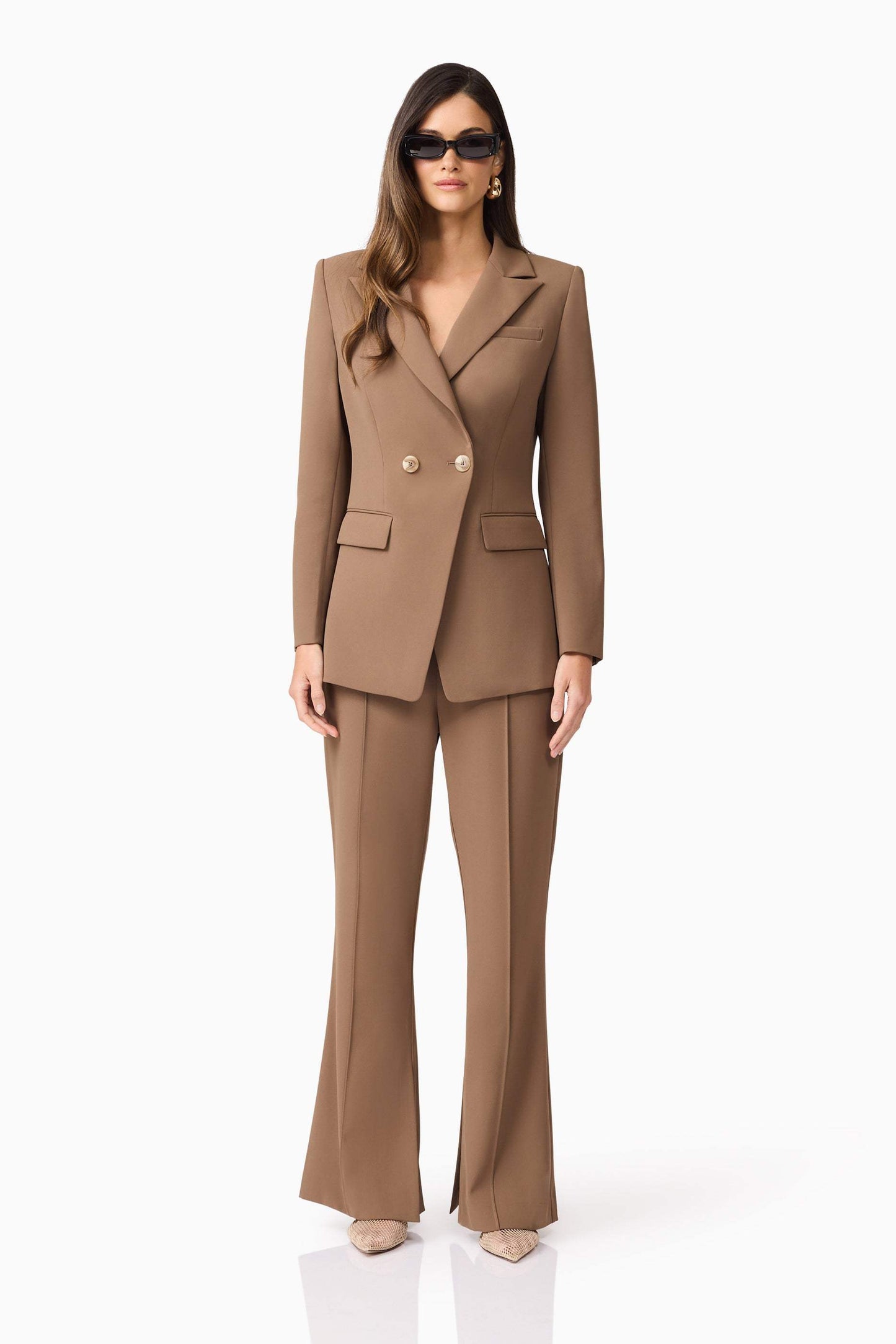 CURAAE Sandy Suit Blazer In Brown