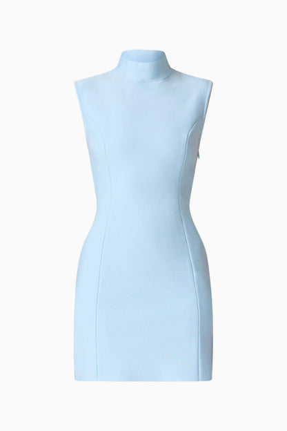 CURAAE Sacha Mini Dress in Baby Blue