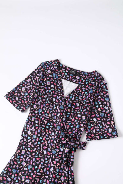 Matilda Y2K Goth Punk Wrap Dress