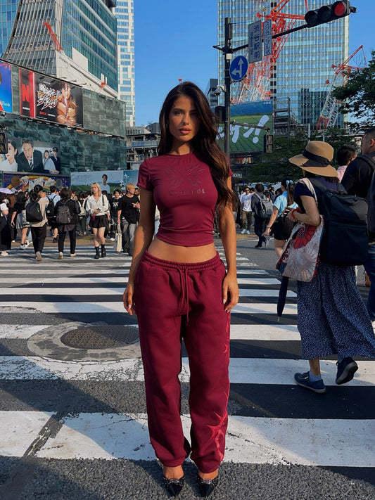 Karina Sweatpants Cherry
