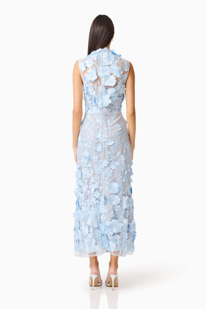 Selene Cocktail Midi Dress Blue