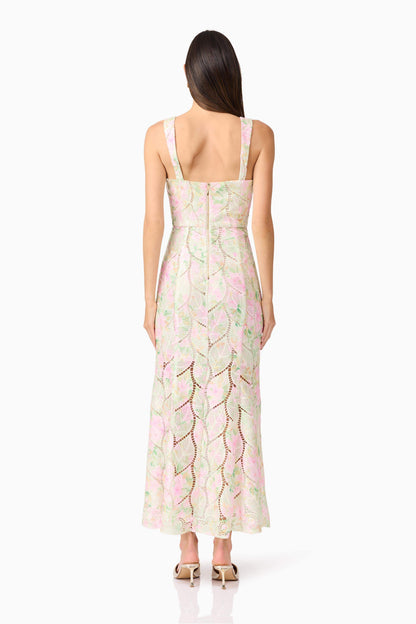 Indria Lace Maxi Dress in Floral