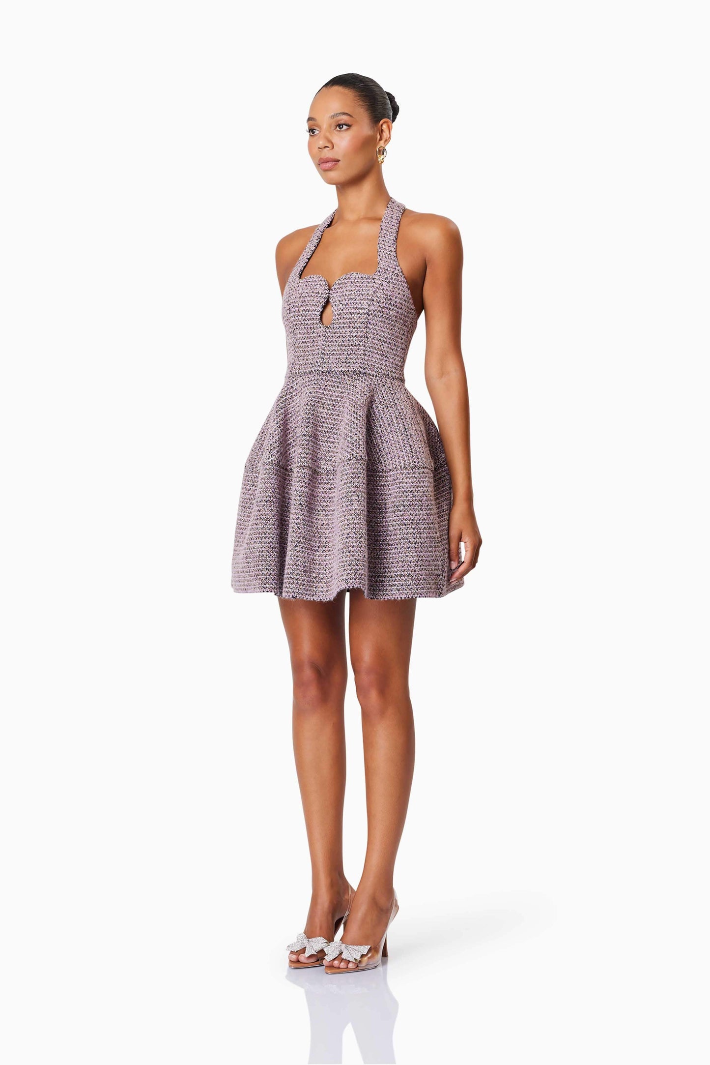 Magnolia Sweetheart Mini Dress In Purple
