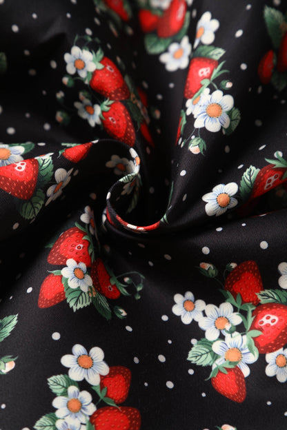 Carolyn Rockabilly Strawberry A-line Skirt