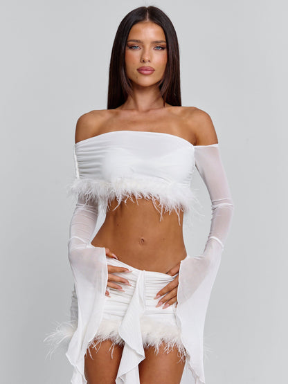 Gilda Mini Skirt White