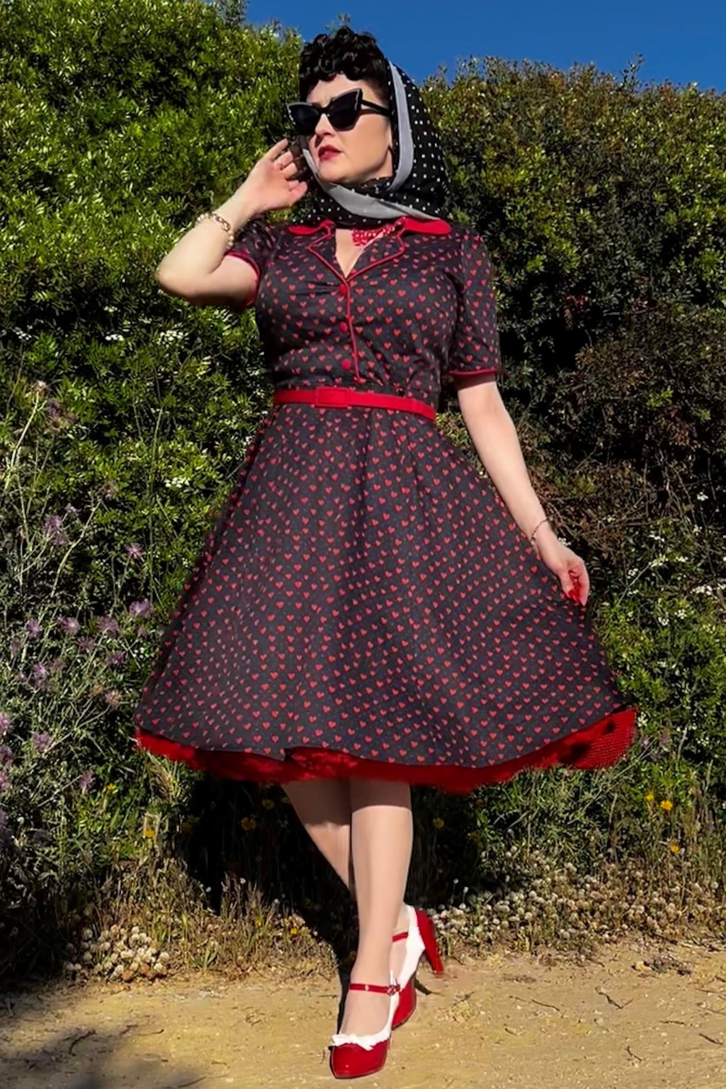 Penelope "Love Me Dot" Shirt Dress