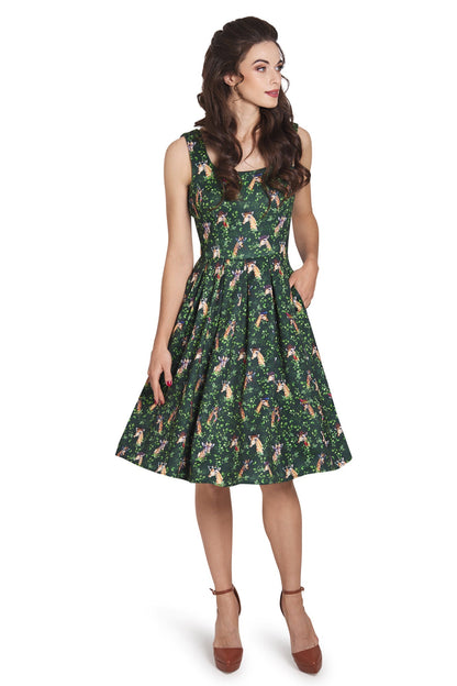 Amanda Green Giraffe Swing Dress