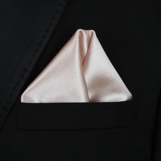 Pocket Square | Champagne Thick Satin #2