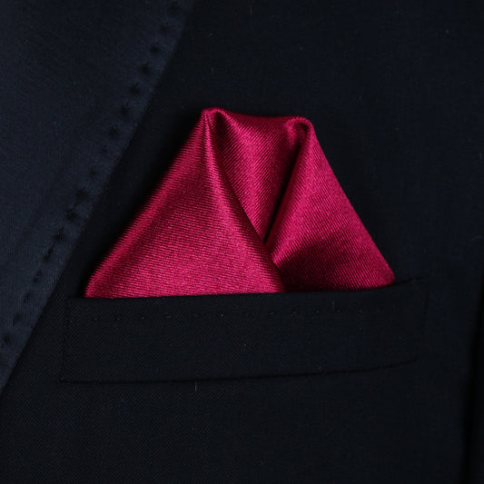 Pocket Square | Ruby Thick Satin #83
