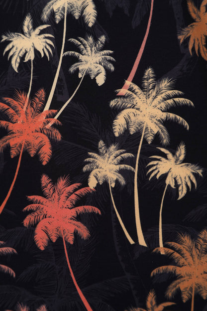 Brigitte Brown Palm Print Jumpsuit