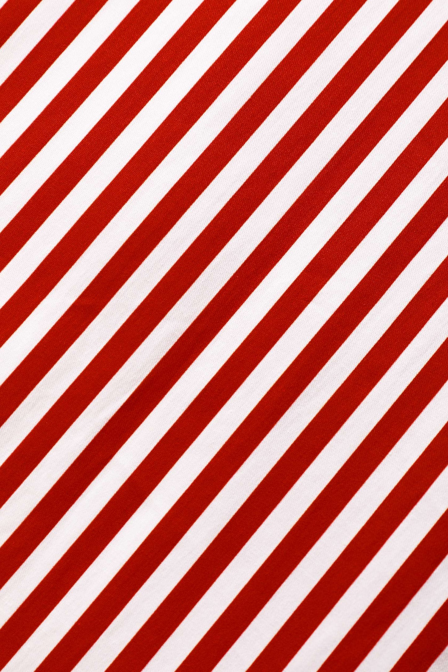 Mabel Striped Midi Shirt Dress In Red