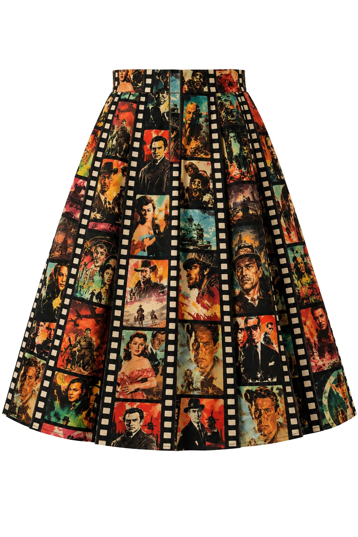 Aisley Movie Night Pleated Skirt
