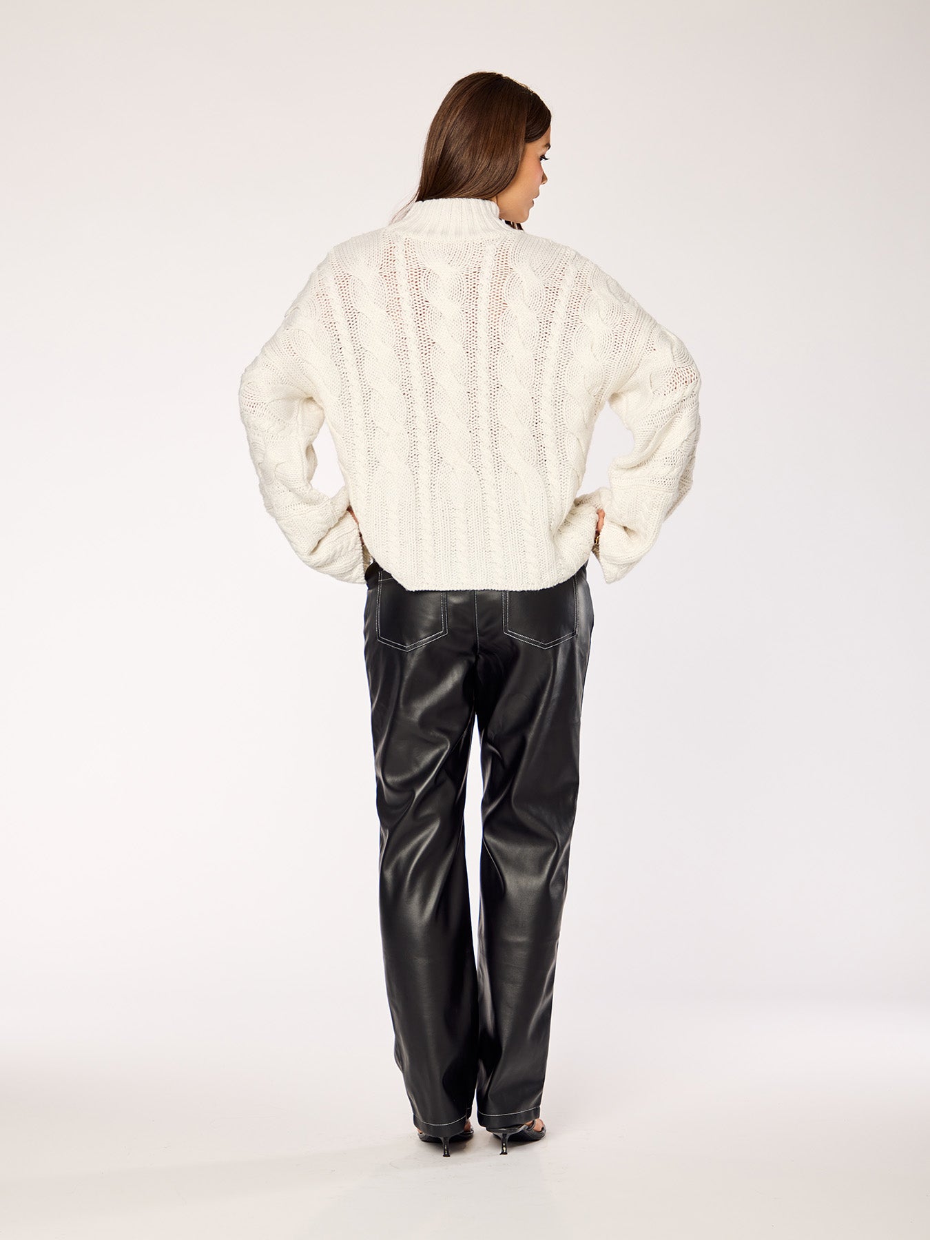 NOOR - Braid Sweater • Milk