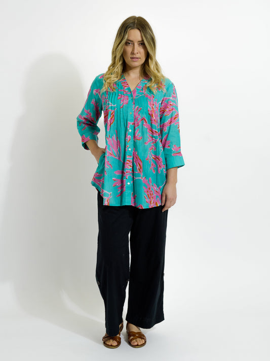 Palm Cove Top in Pink Coral