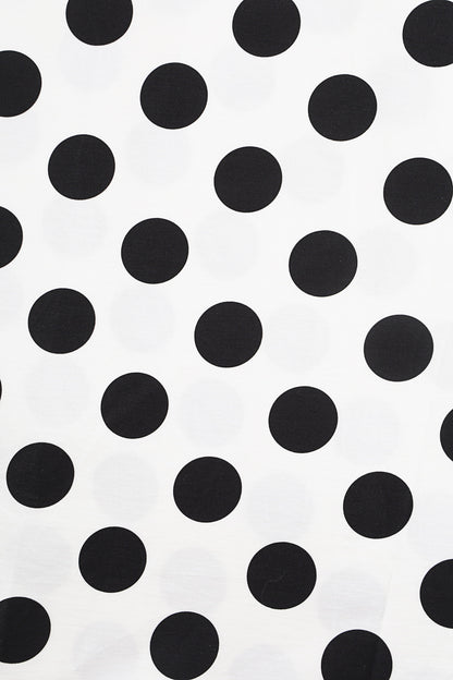 Helen White Polka Dot Cotton Midi Dress