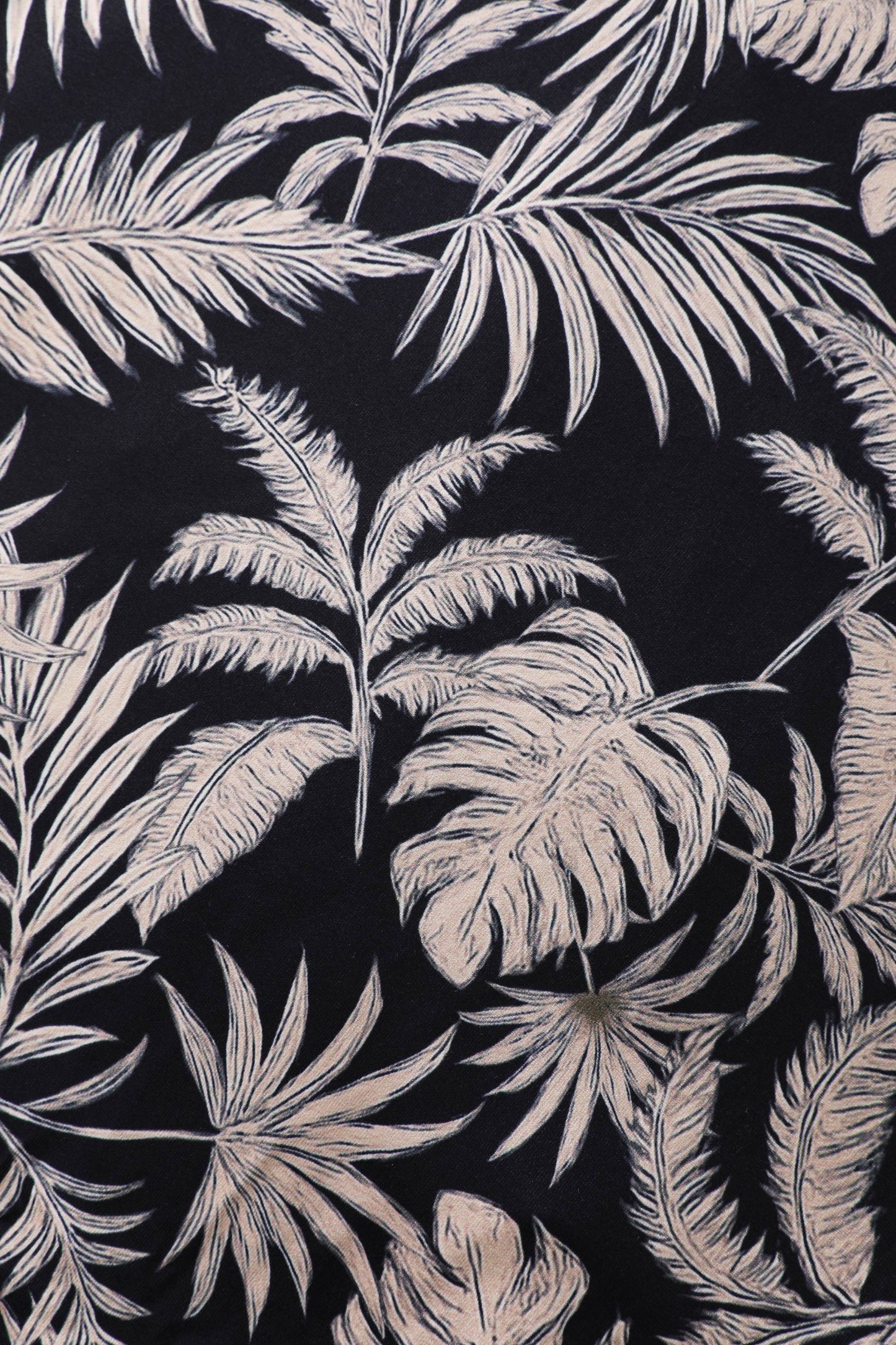 Matilda Palm Tree Wrap Dress in Navy Blue