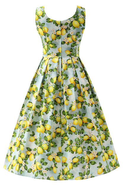 Ophelia Blue Lemon Midi Dress