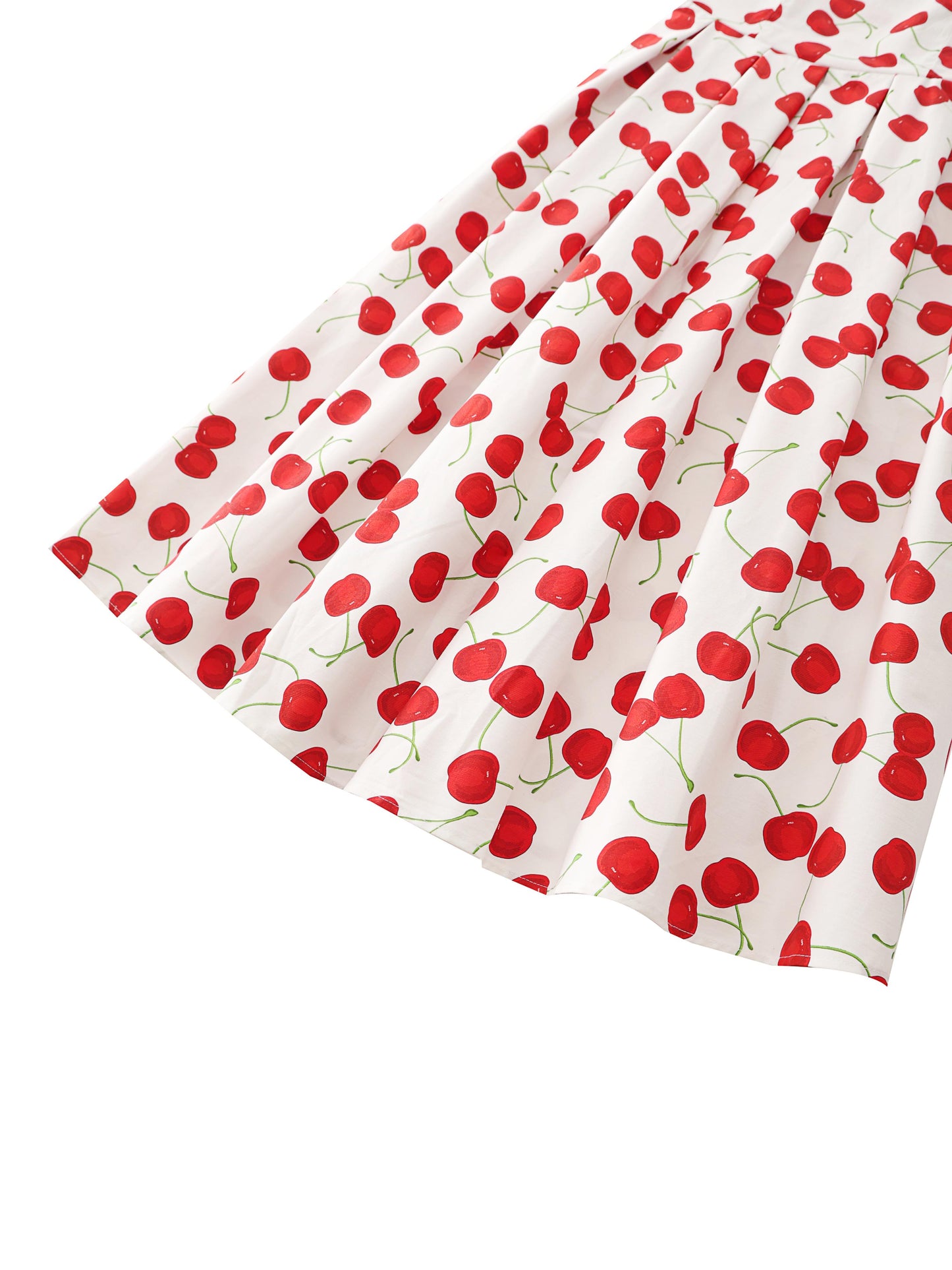 Ophelia Pinup Style Red Cherry Midi Dress