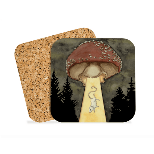 PinkPolish Design Coasters "Abduction" Drink Coaster