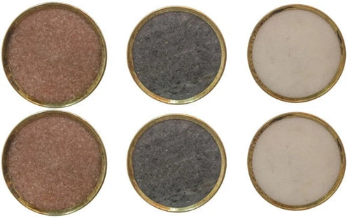 Alice Stone Brass Knobs
