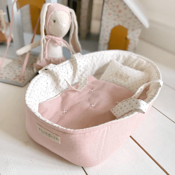 Alimrose Playtime Doll Carrier Set 30cm Pale Pink & Spot