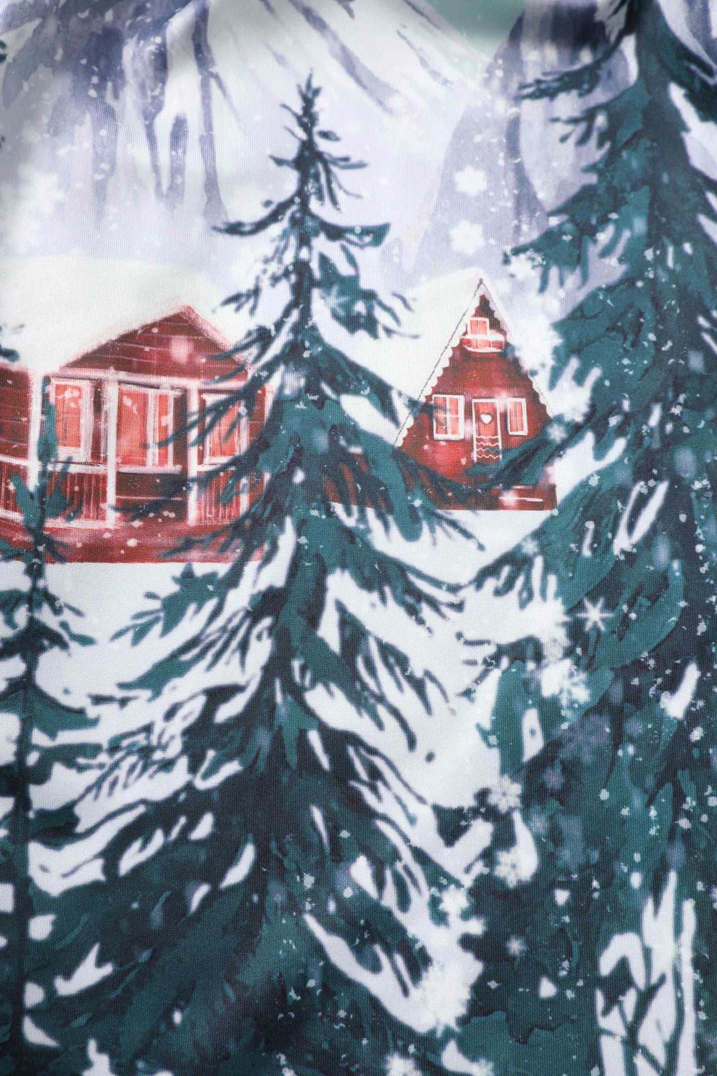 Amanda Alpine Forest Flared Dress