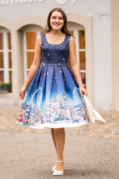 Amanda London Winter Swing Dress