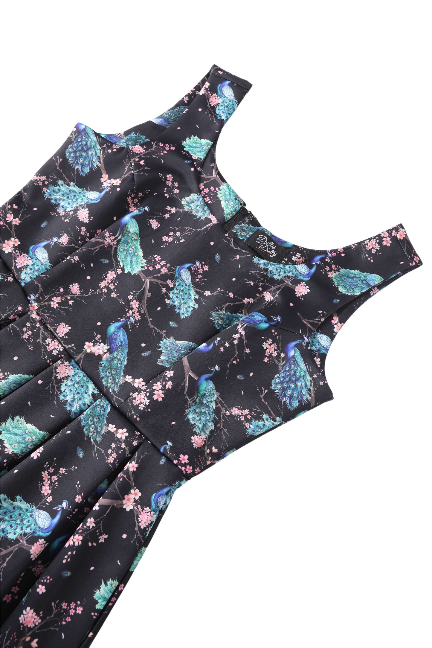 Amanda Peacock Swing Dress In Dark Blue