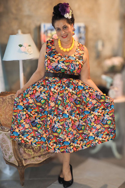 Amanda Pop Art Swing Dress