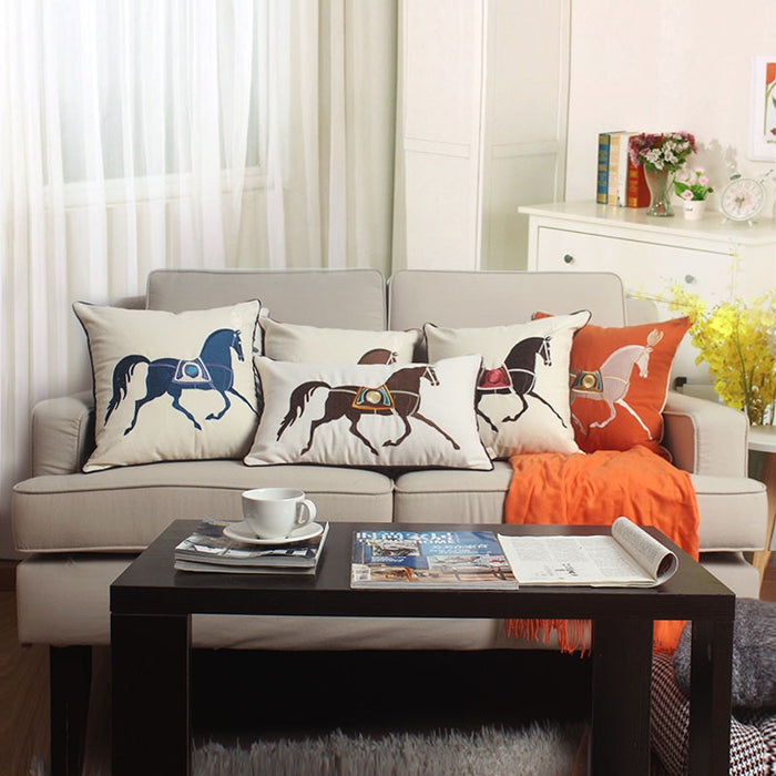 Aria Embroidered Velvet Pillow Cover Orange 14" x 20"