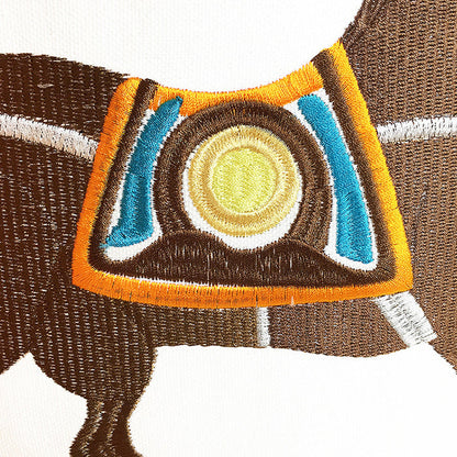 Aria Embroidered Velvet Pillow Cover Orange 14" x 20"