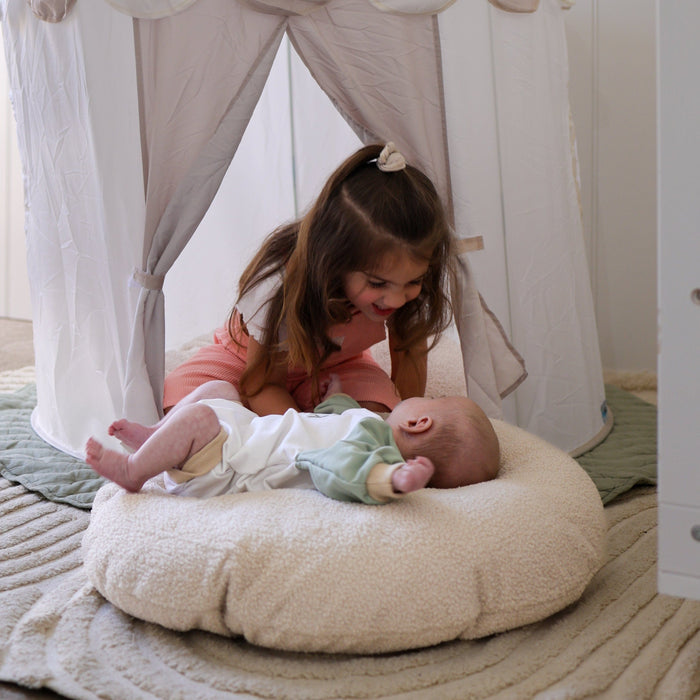 BAYLEY Teddy Boucle Cushion oatmeal
